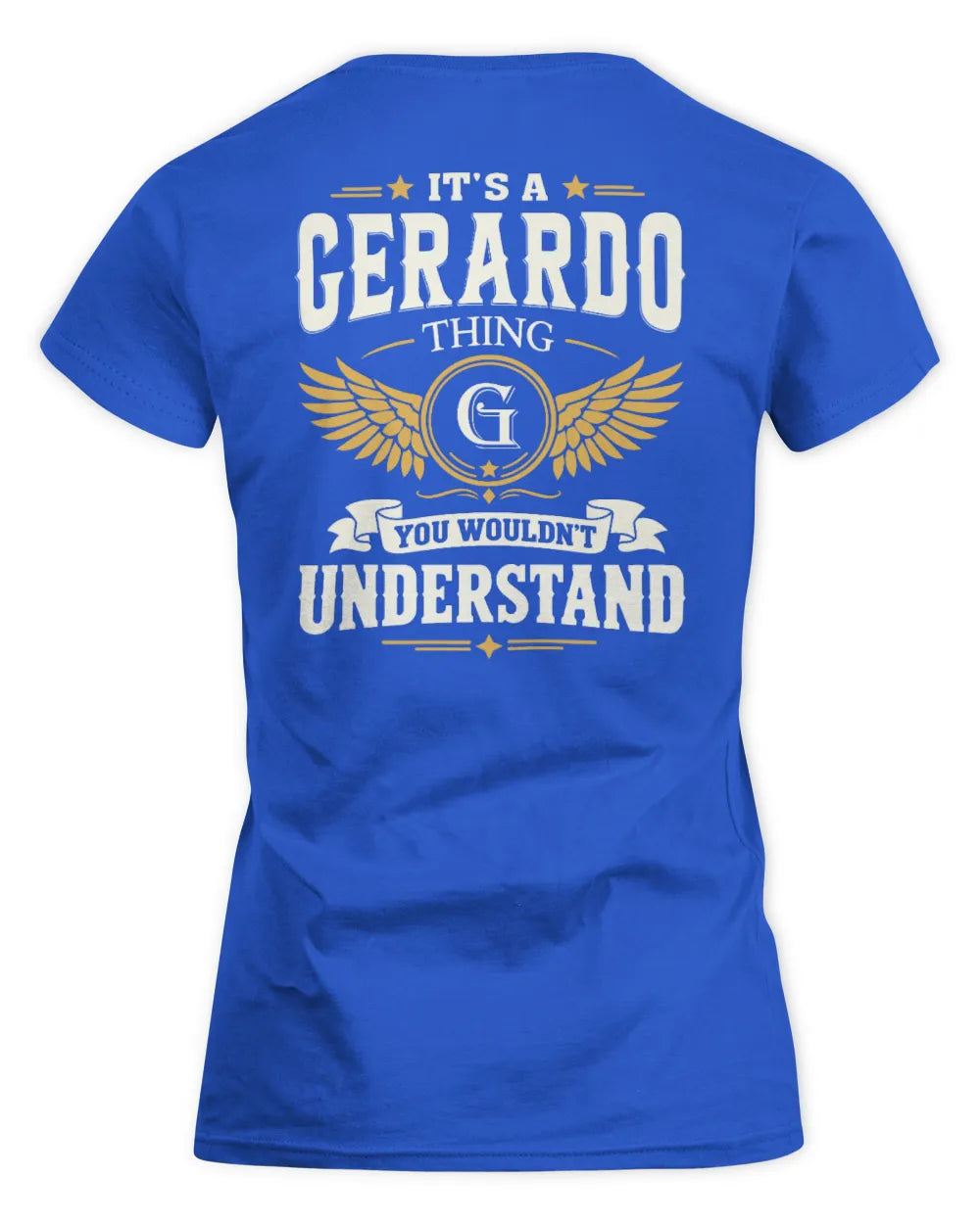 GERARDO KT06-M008 It’s a [NAME] Thing – You Wouldn’t Understand | Personalized Vintage T-Shirt - Women's Standard T-Shirt - Royal