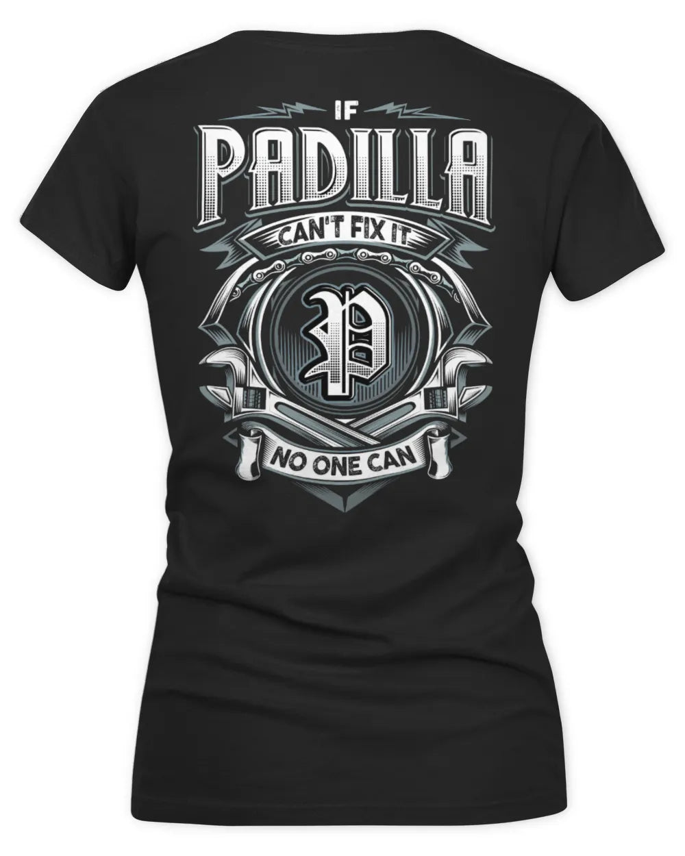 PADILLA AP81-K4-626 - Personalized Ahmed Quote Apparel “If Ahmed Can't Fix It, No One Can” - Women's V-Neck T-Shirt - Black
