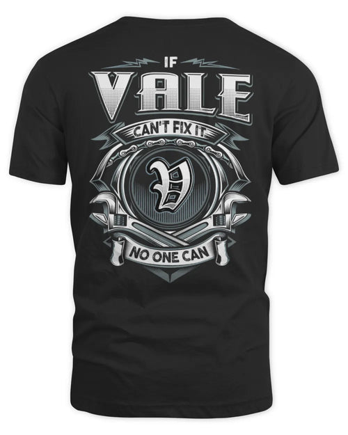 VALE AP81-K4-626 - Personalized Ahmed Quote Apparel “If Ahmed Can't Fix It, No One Can” - Unisex Standard T-Shirt - Black