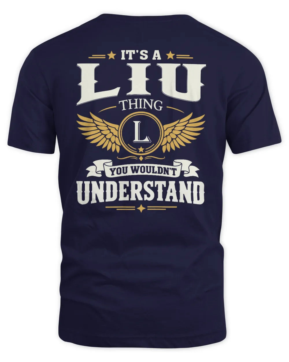 LIU KT06-M008 It’s a [NAME] Thing – You Wouldn’t Understand | Personalized Vintage T-Shirt - Unisex Standard T-Shirt - Navy