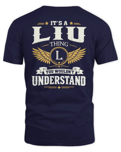 LIU KT06-M008 It’s a [NAME] Thing – You Wouldn’t Understand | Personalized Vintage T-Shirt - Unisex Standard T-Shirt - Navy