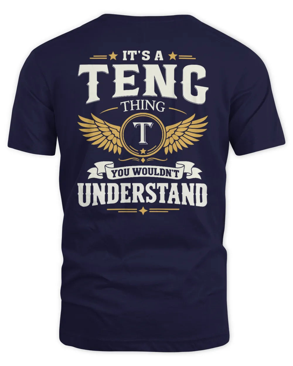 TENG KT06-M008 It’s a [NAME] Thing – You Wouldn’t Understand | Personalized Vintage T-Shirt - Unisex Standard T-Shirt - Navy