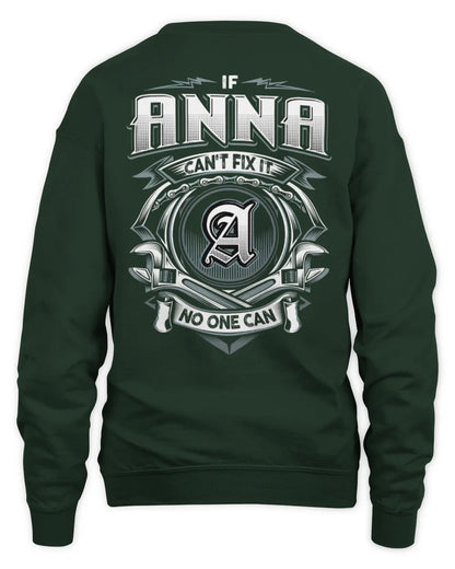 ANNA AP81-K4-626 - Personalized Ahmed Quote Apparel “If Ahmed Can't Fix It, No One Can” - Unisex Sweatshirt - Forest Green