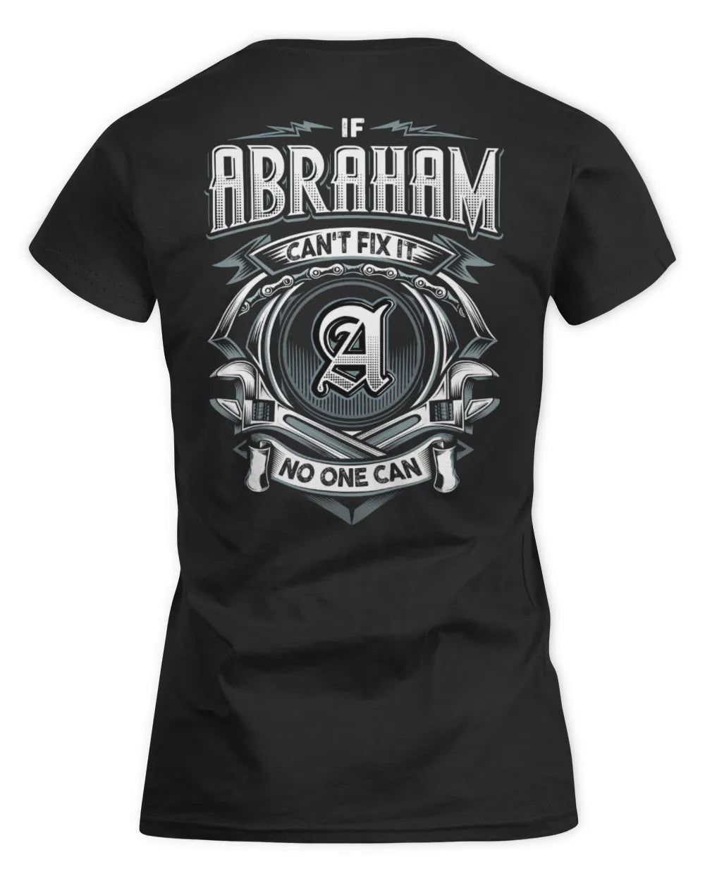 ABRAHAM AP81-K4-626 - Personalized Ahmed Quote Apparel “If Ahmed Can't Fix It, No One Can” - Women's Standard T-Shirt - Black
