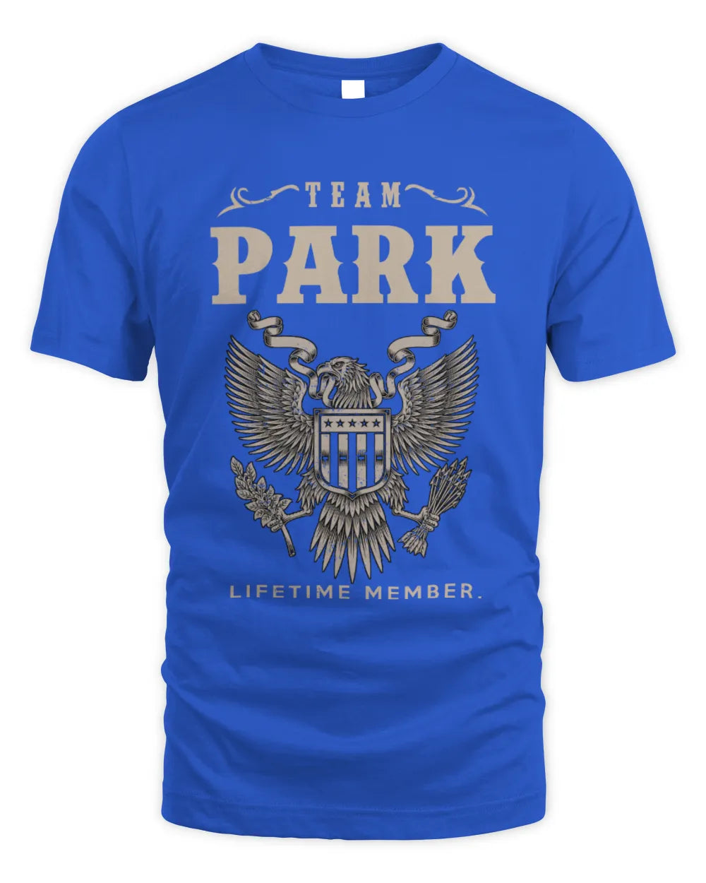 PARK TP06-K82 – Personalized Classic Style Apparel “Team NAME Lifetime Member” - Unisex Standard T-Shirt - Royal