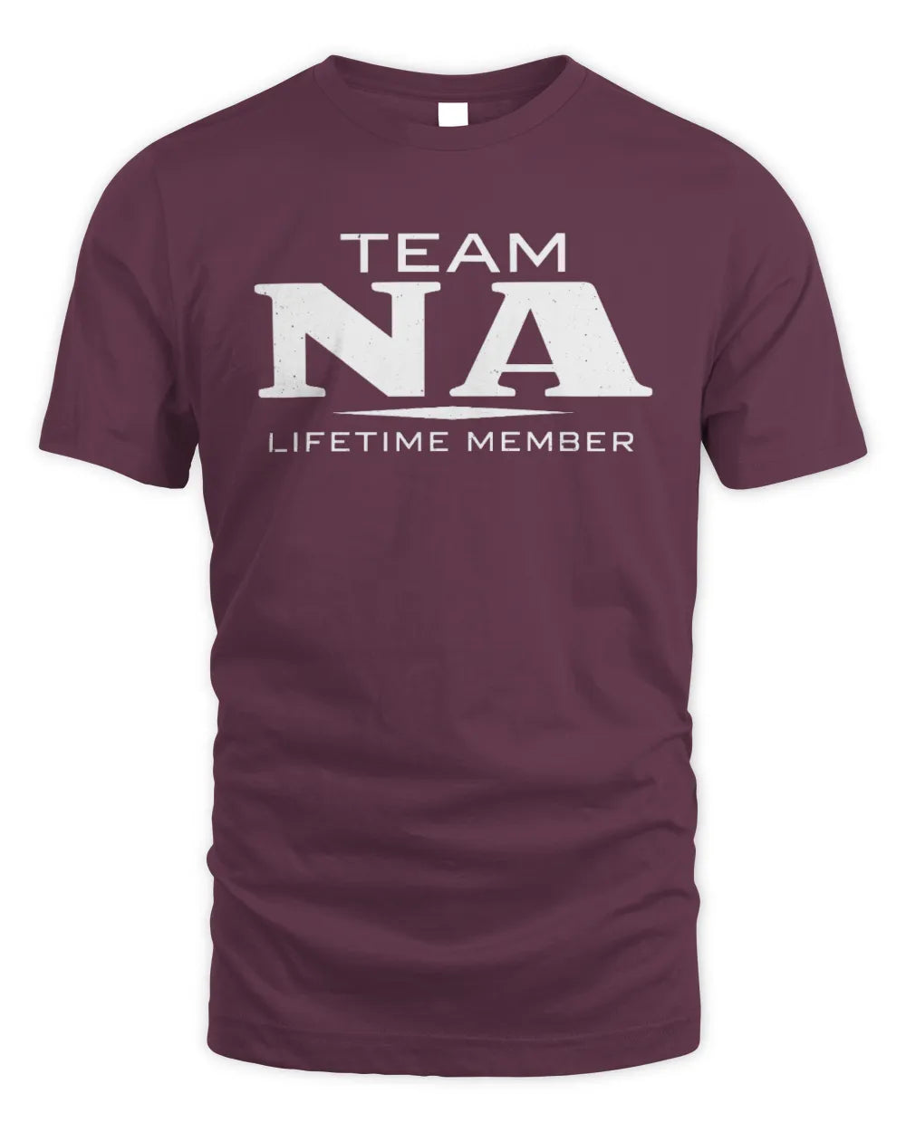 NA BL62-K4-128 - Personalized “Team NAME Lifetime Member” - Unisex Standard T-Shirt - Maroon