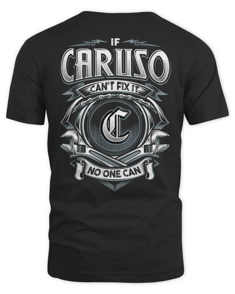 CARUSO AP81-K4-626 - Personalized Ahmed Quote Apparel “If Ahmed Can't Fix It, No One Can” - Unisex Standard T-Shirt - Black