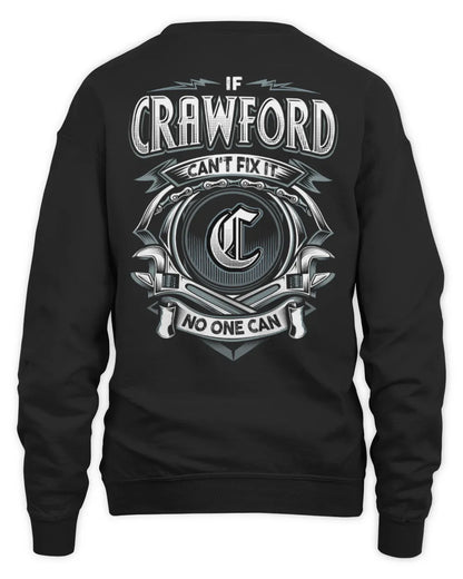 CRAWFORD AP81-K4-626 - Personalized Ahmed Quote Apparel “If Ahmed Can't Fix It, No One Can” - Unisex Sweatshirt - Black