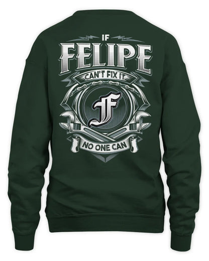 FELIPE AP81-K4-626 - Personalized Ahmed Quote Apparel “If Ahmed Can't Fix It, No One Can” - Unisex Sweatshirt - Forest Green