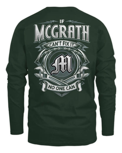 MCGRATH AP81-K4-626 - Personalized Ahmed Quote Apparel “If Ahmed Can't Fix It, No One Can” - Men's Long Sleeved T-Shirt - Forest Green