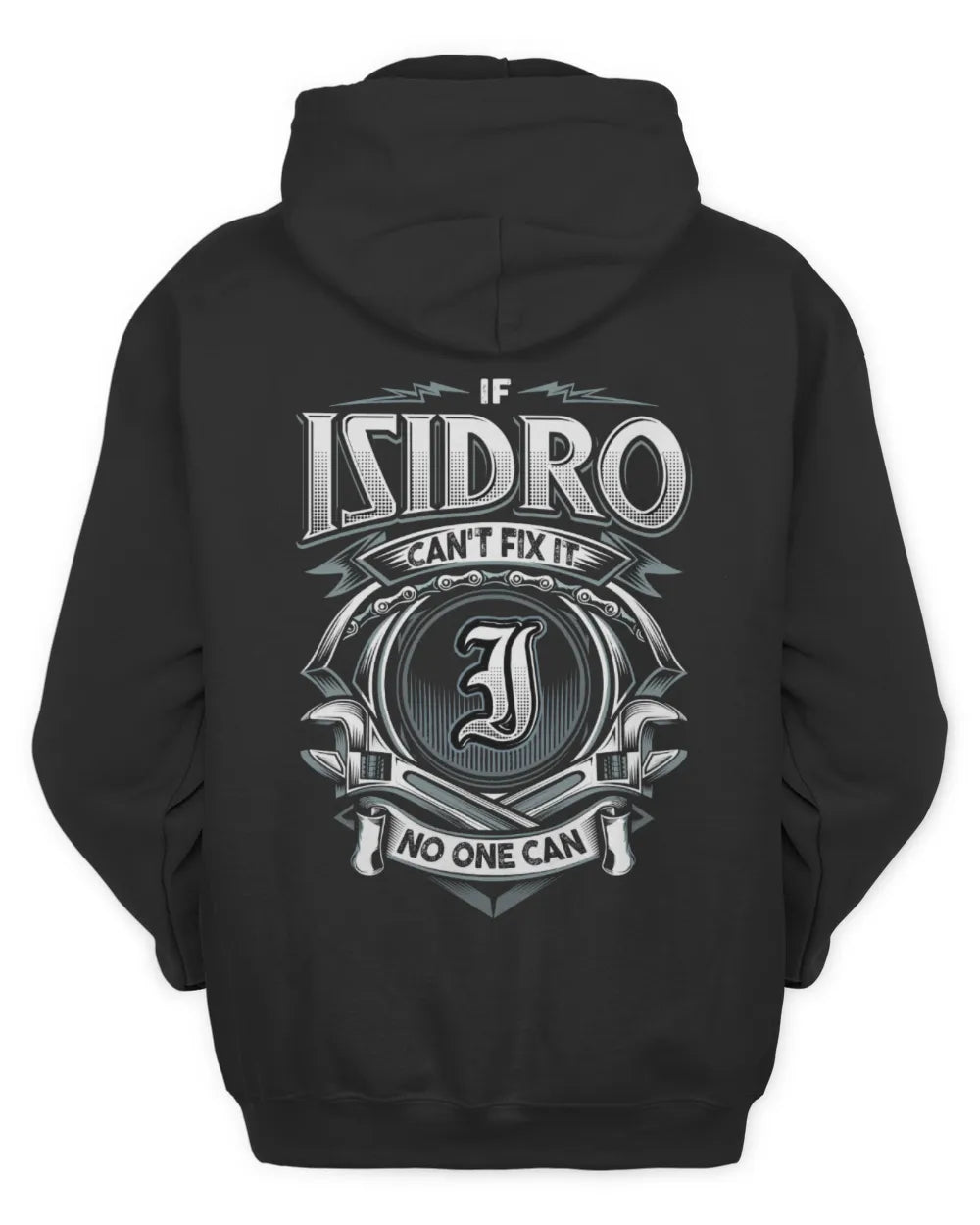 ISIDRO AP81-K4-626 - Personalized Ahmed Quote Apparel “If Ahmed Can't Fix It, No One Can” - Unisex Hoodie - Black