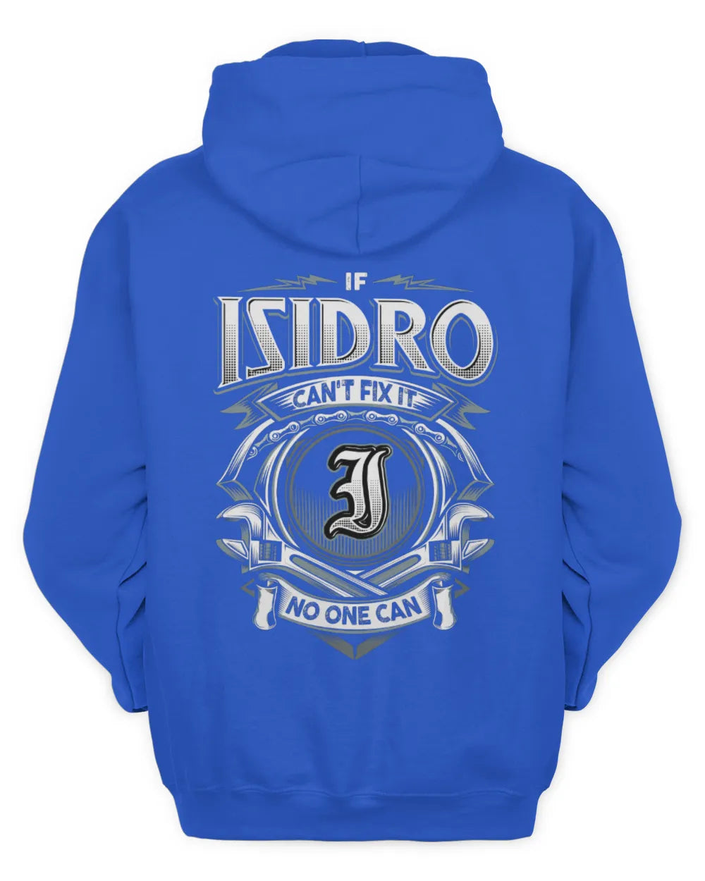 ISIDRO AP81-K4-626 - Personalized Ahmed Quote Apparel “If Ahmed Can't Fix It, No One Can” - Unisex Hoodie - Royal