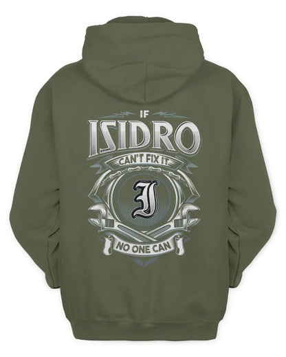 ISIDRO AP81-K4-626 - Personalized Ahmed Quote Apparel “If Ahmed Can't Fix It, No One Can” - Unisex Hoodie - Military Green