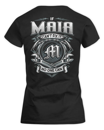 MAIA AP81-K4-626 - Personalized Ahmed Quote Apparel “If Ahmed Can't Fix It, No One Can” - Women's Standard T-Shirt - Black