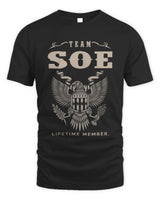 SOE TP06-K82 – Personalized Classic Style Apparel “Team NAME Lifetime Member” - Unisex Standard T-Shirt - Black