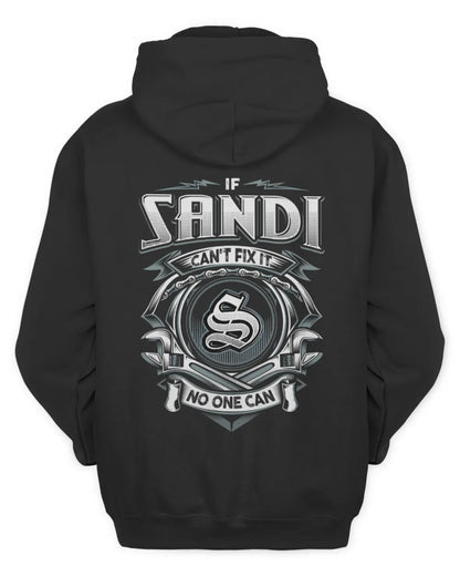 SANDI AP81-K4-626 - Personalized Ahmed Quote Apparel “If Ahmed Can't Fix It, No One Can” - Unisex Hoodie - Black