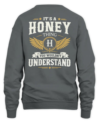 HONEY KT06-M008 It’s a [NAME] Thing – You Wouldn’t Understand | Personalized Vintage T-Shirt - Unisex Sweatshirt - Charcoal