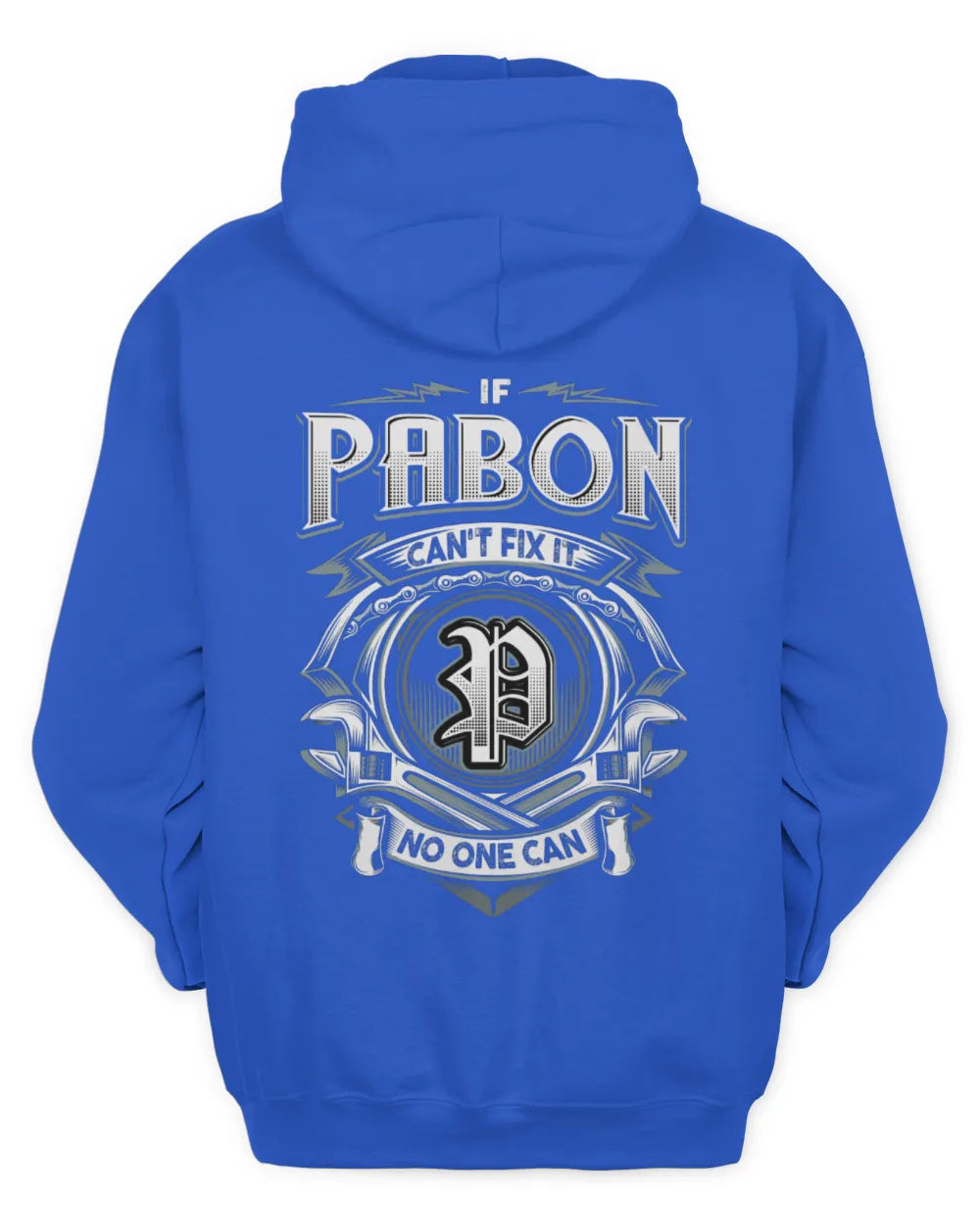 PABON AP81-K4-626 - Personalized Ahmed Quote Apparel “If Ahmed Can't Fix It, No One Can” - Unisex Hoodie - Royal