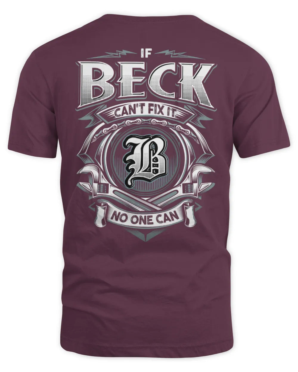 BECK AP81-K4-626 - Personalized Ahmed Quote Apparel “If Ahmed Can't Fix It, No One Can” - Unisex Standard T-Shirt - Maroon