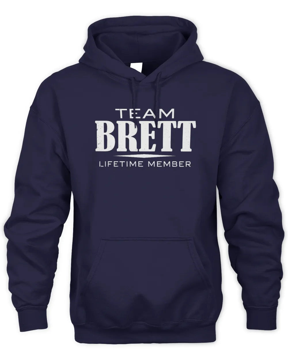 BRETT BL62-K4-128 - Personalized “Team NAME Lifetime Member” - Unisex Hoodie - Navy