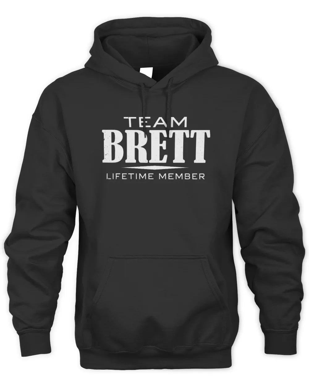 BRETT BL62-K4-128 - Personalized “Team NAME Lifetime Member” - Unisex Hoodie - Black