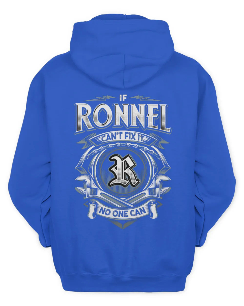 RONNEL AP81-K4-626 - Personalized Ahmed Quote Apparel “If Ahmed Can't Fix It, No One Can” - Unisex Hoodie - Royal