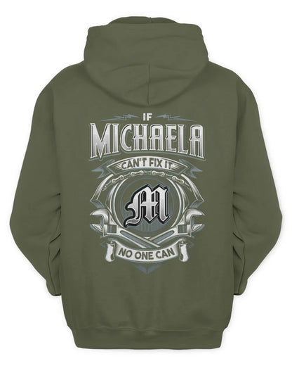 MICHAELA AP81-K4-626 - Personalized Ahmed Quote Apparel “If Ahmed Can't Fix It, No One Can” - Unisex Hoodie - Military Green