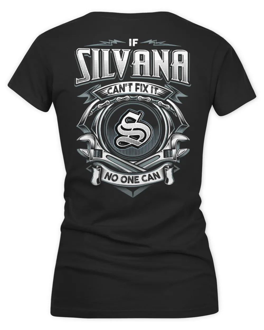SILVANA AP81-K4-626 - Personalized Ahmed Quote Apparel “If Ahmed Can't Fix It, No One Can” - Women's V-Neck T-Shirt - Black