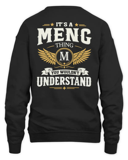 MENG KT06-M008 It’s a [NAME] Thing – You Wouldn’t Understand | Personalized Vintage T-Shirt - Unisex Sweatshirt - Black