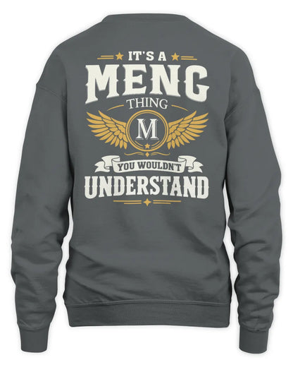 MENG KT06-M008 It’s a [NAME] Thing – You Wouldn’t Understand | Personalized Vintage T-Shirt - Unisex Sweatshirt - Charcoal