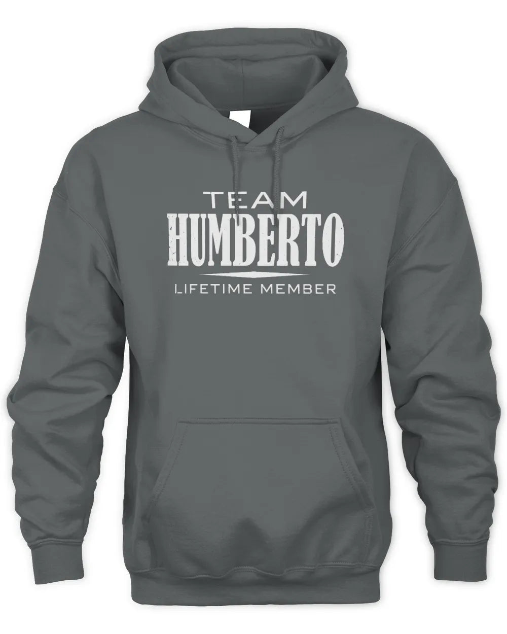 HUMBERTO BL62-K4-128 - Personalized “Team NAME Lifetime Member” - Unisex Hoodie - Charcoal
