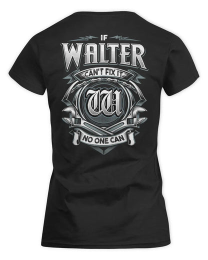 WALTER AP81-K4-626 - Personalized Ahmed Quote Apparel “If Ahmed Can't Fix It, No One Can” - Women's Standard T-Shirt - Black