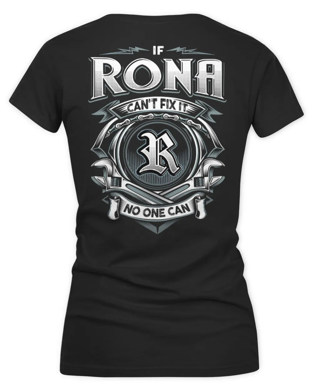 RONA AP81-K4-626 - Personalized Ahmed Quote Apparel “If Ahmed Can't Fix It, No One Can” - Women's V-Neck T-Shirt - Black