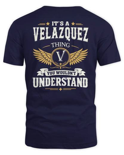 VELAZQUEZ KT06-M008 It’s a [NAME] Thing – You Wouldn’t Understand | Personalized Vintage T-Shirt - Unisex Standard T-Shirt - Navy