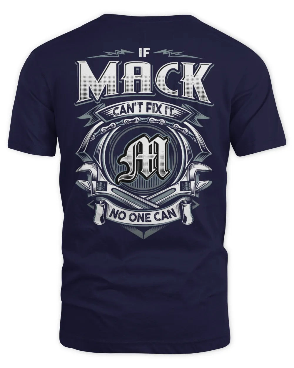 MACK AP81-K4-626 - Personalized Ahmed Quote Apparel “If Ahmed Can't Fix It, No One Can” - Unisex Standard T-Shirt - Navy