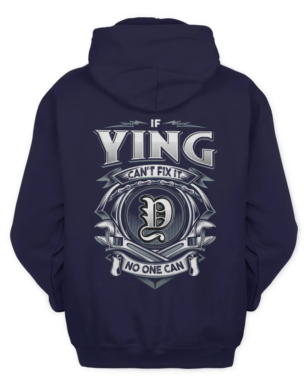 YING AP81-K4-626 - Personalized Ahmed Quote Apparel “If Ahmed Can't Fix It, No One Can” - Unisex Hoodie - Navy
