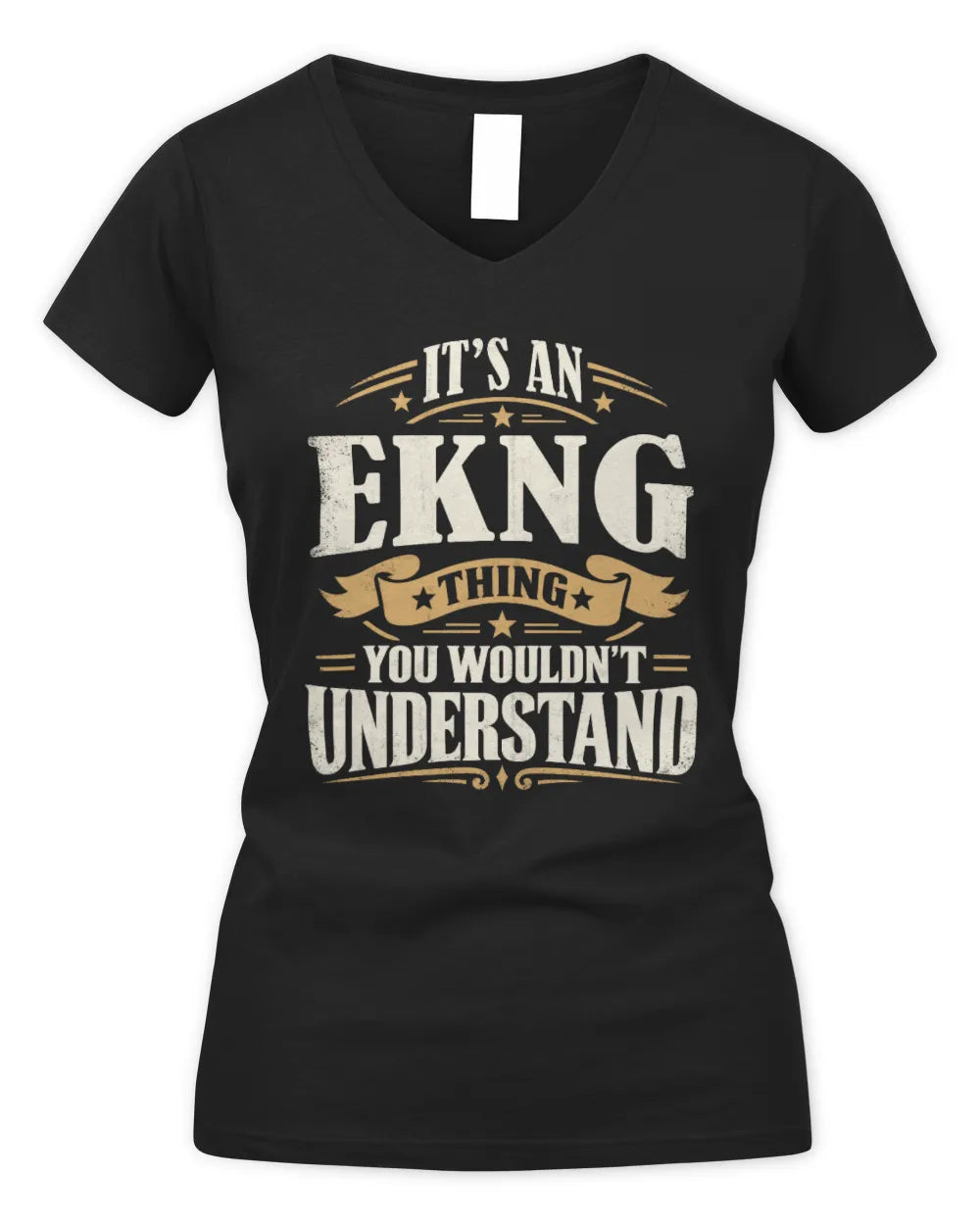EKNG P08 TH51 - Personalized “It’s a/an [NAME] Thing – You Wouldn’t Understand” Shirt - Women's V-Neck T-Shirt - Black