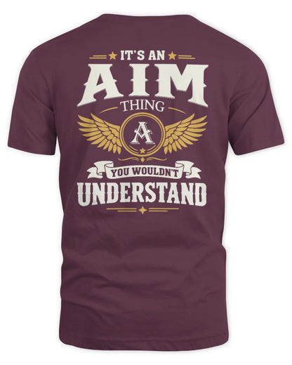 AIM KT06-M008 It’s a [NAME] Thing – You Wouldn’t Understand | Personalized Vintage T-Shirt - Unisex Standard T-Shirt - Maroon
