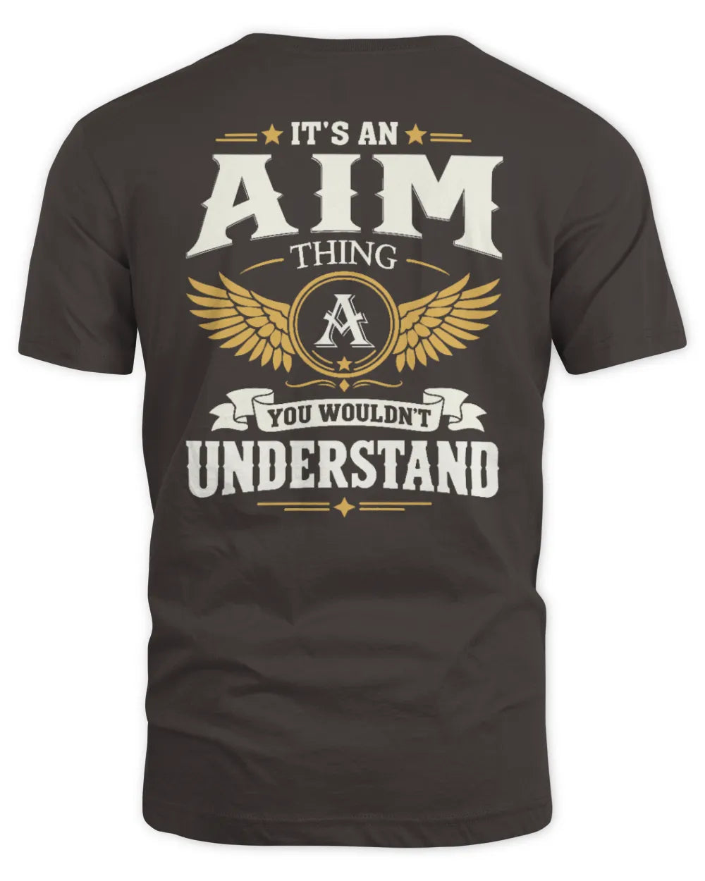 AIM KT06-M008 It’s a [NAME] Thing – You Wouldn’t Understand | Personalized Vintage T-Shirt - Unisex Standard T-Shirt - Dark Chocolate
