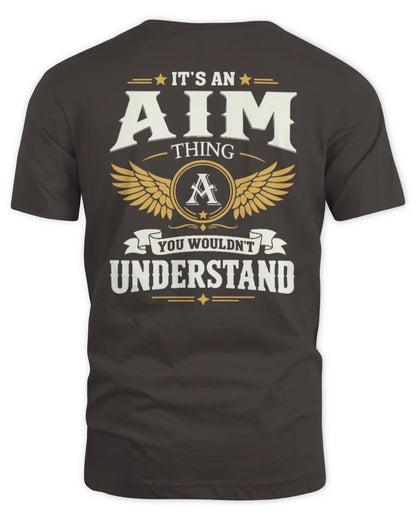 AIM KT06-M008 It’s a [NAME] Thing – You Wouldn’t Understand | Personalized Vintage T-Shirt - Unisex Standard T-Shirt - Dark Chocolate