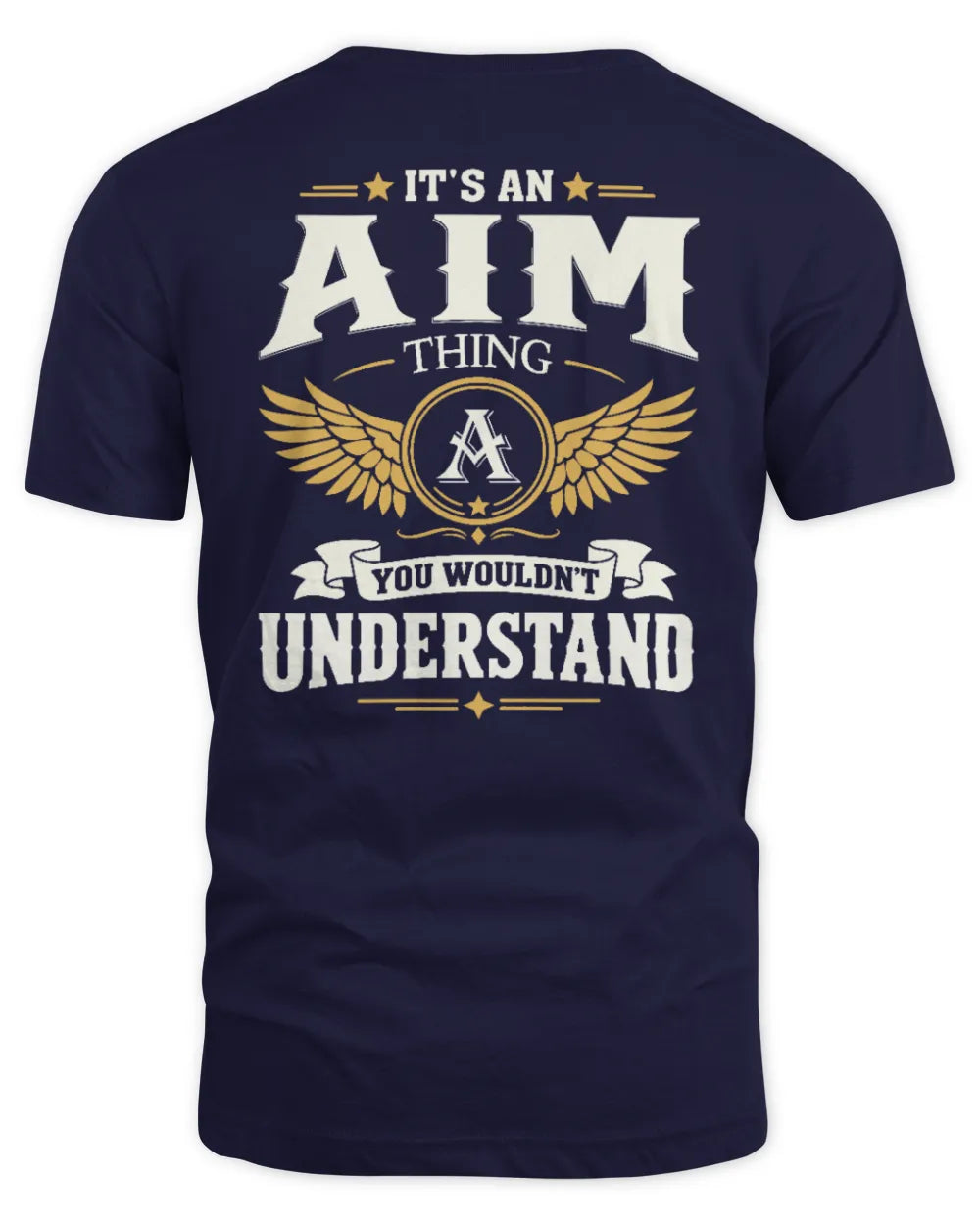 AIM KT06-M008 It’s a [NAME] Thing – You Wouldn’t Understand | Personalized Vintage T-Shirt - Unisex Standard T-Shirt - Navy