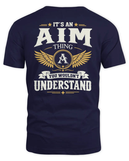 AIM KT06-M008 It’s a [NAME] Thing – You Wouldn’t Understand | Personalized Vintage T-Shirt - Unisex Standard T-Shirt - Navy