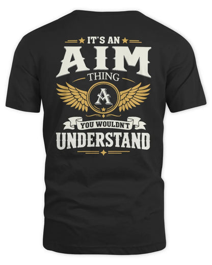 AIM KT06-M008 It’s a [NAME] Thing – You Wouldn’t Understand | Personalized Vintage T-Shirt - Unisex Standard T-Shirt - Black