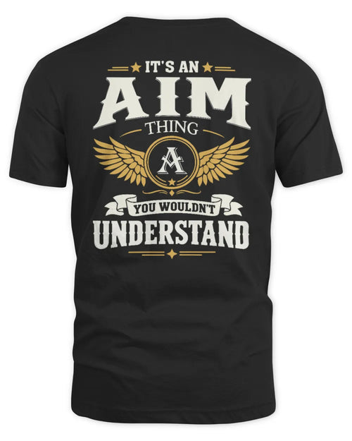 AIM KT06-M008 It’s a [NAME] Thing – You Wouldn’t Understand | Personalized Vintage T-Shirt - Unisex Standard T-Shirt - Black