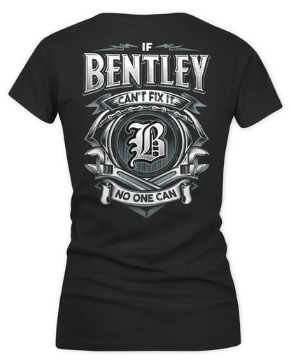 BENTLEY AP81-K4-626 - Personalized Ahmed Quote Apparel “If Ahmed Can't Fix It, No One Can” - Women's V-Neck T-Shirt - Black