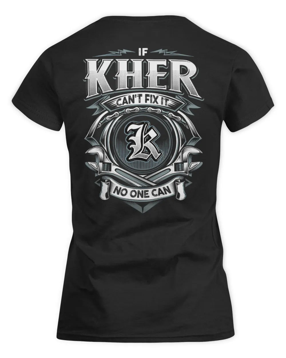 KHER AP81-K4-626 - Personalized Ahmed Quote Apparel “If Ahmed Can't Fix It, No One Can” - Women's Standard T-Shirt - Black