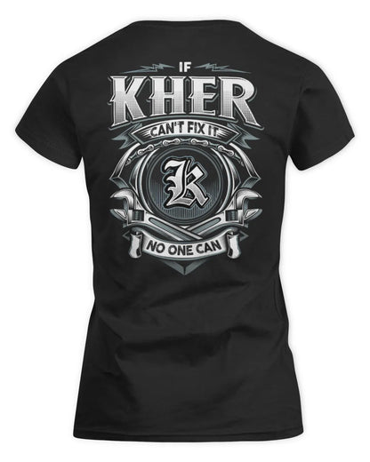 KHER AP81-K4-626 - Personalized Ahmed Quote Apparel “If Ahmed Can't Fix It, No One Can” - Women's Standard T-Shirt - Black