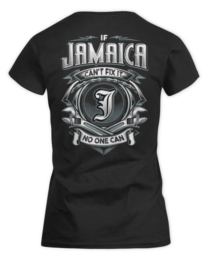 JAMAICA AP81-K4-626 - Personalized Ahmed Quote Apparel “If Ahmed Can't Fix It, No One Can” - Women's Standard T-Shirt - Black