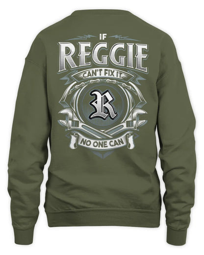 REGGIE AP81-K4-626 - Personalized Ahmed Quote Apparel “If Ahmed Can't Fix It, No One Can” - Unisex Sweatshirt - Military Green
