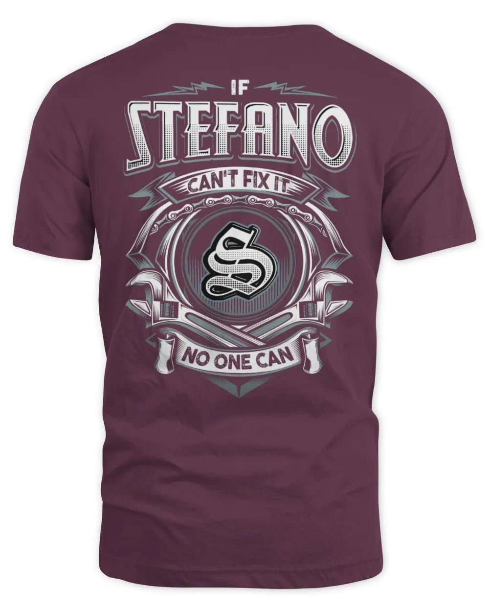 STEFANO AP81-K4-626 - Personalized Ahmed Quote Apparel “If Ahmed Can't Fix It, No One Can” - Unisex Standard T-Shirt - Maroon